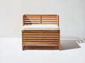 Banc de jardin-Bois-120 x 58 x 86 cm-Marron naturel-Blanc cassé-Moderne