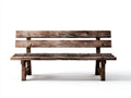 Banc de jardin-Bois-155 x 58 x 84 cm-Marron vieilli-Rustique